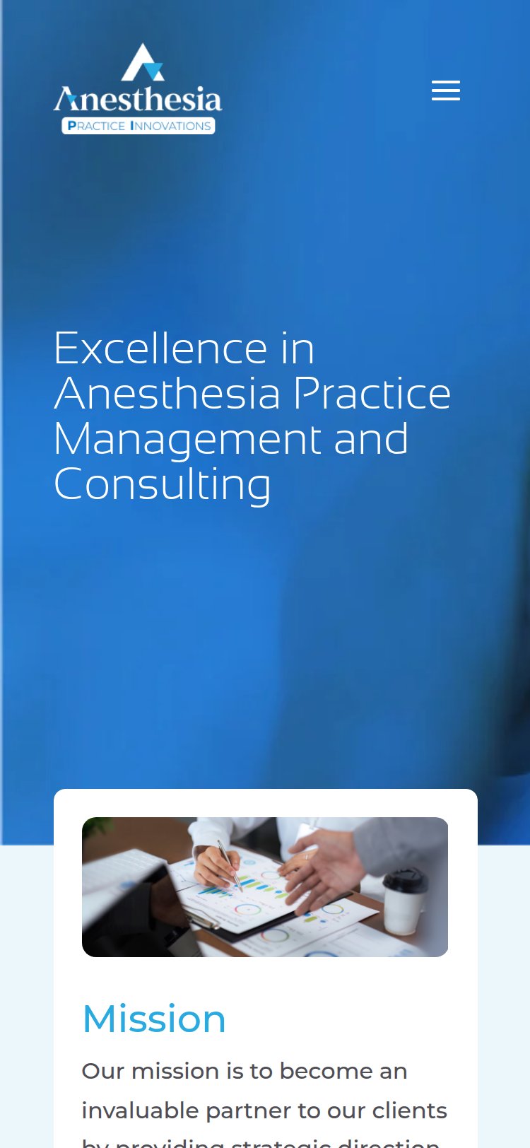 Anesthesia Practice Innovations Mobile View