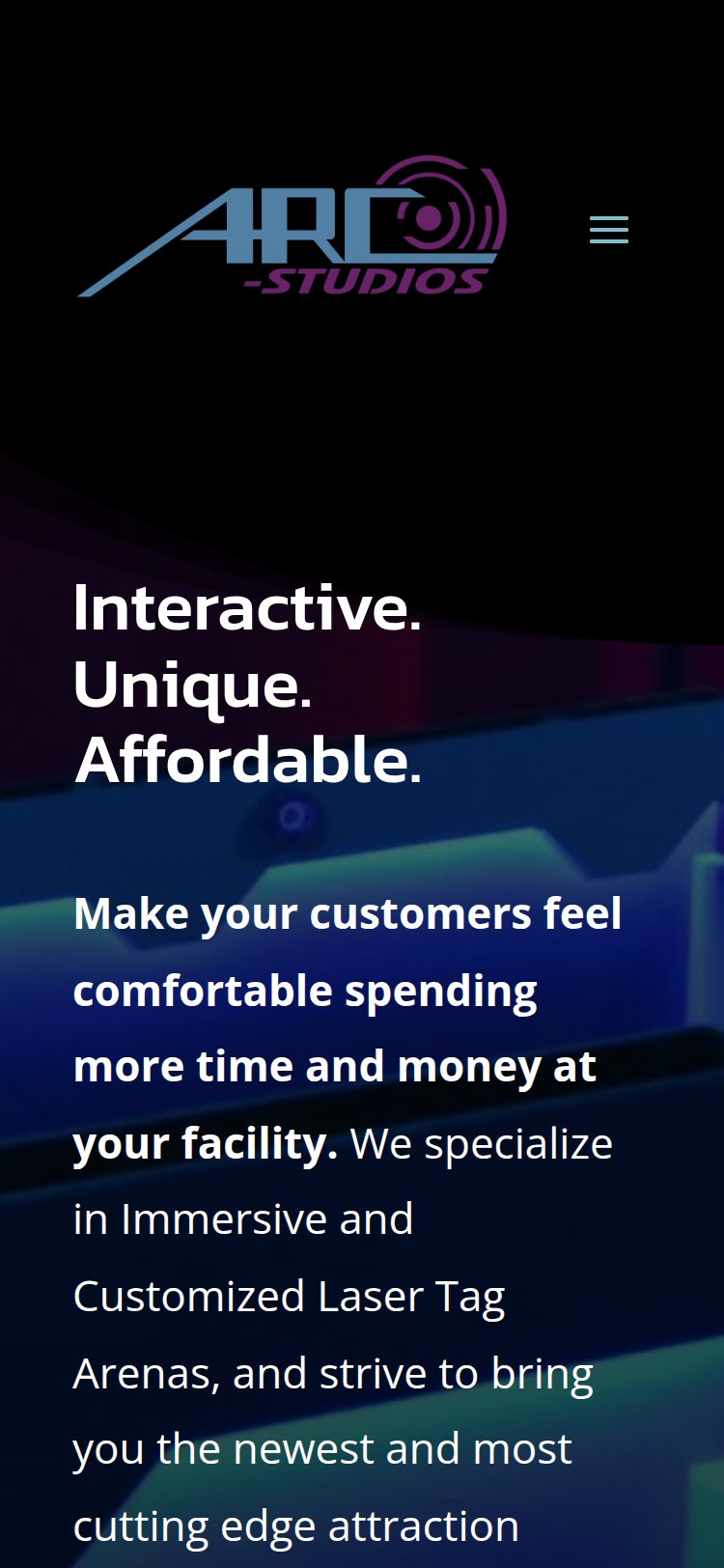 Arc-Studios Mobile View