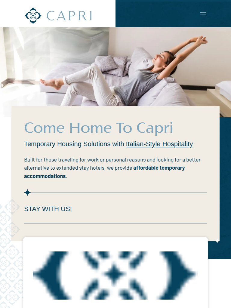 Capri Housing Tablet View