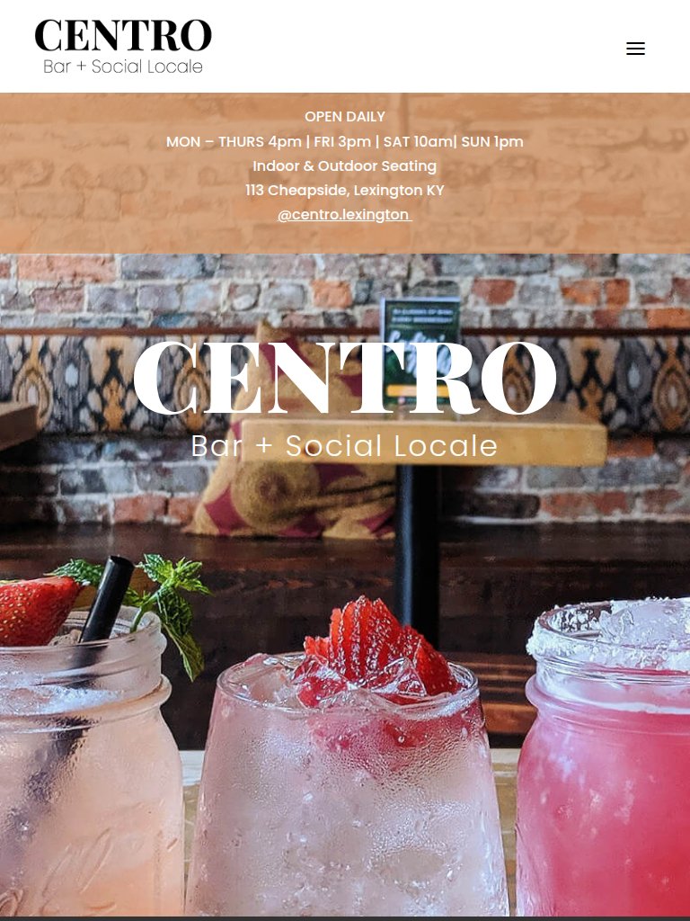 Centro Lexington Tablet View