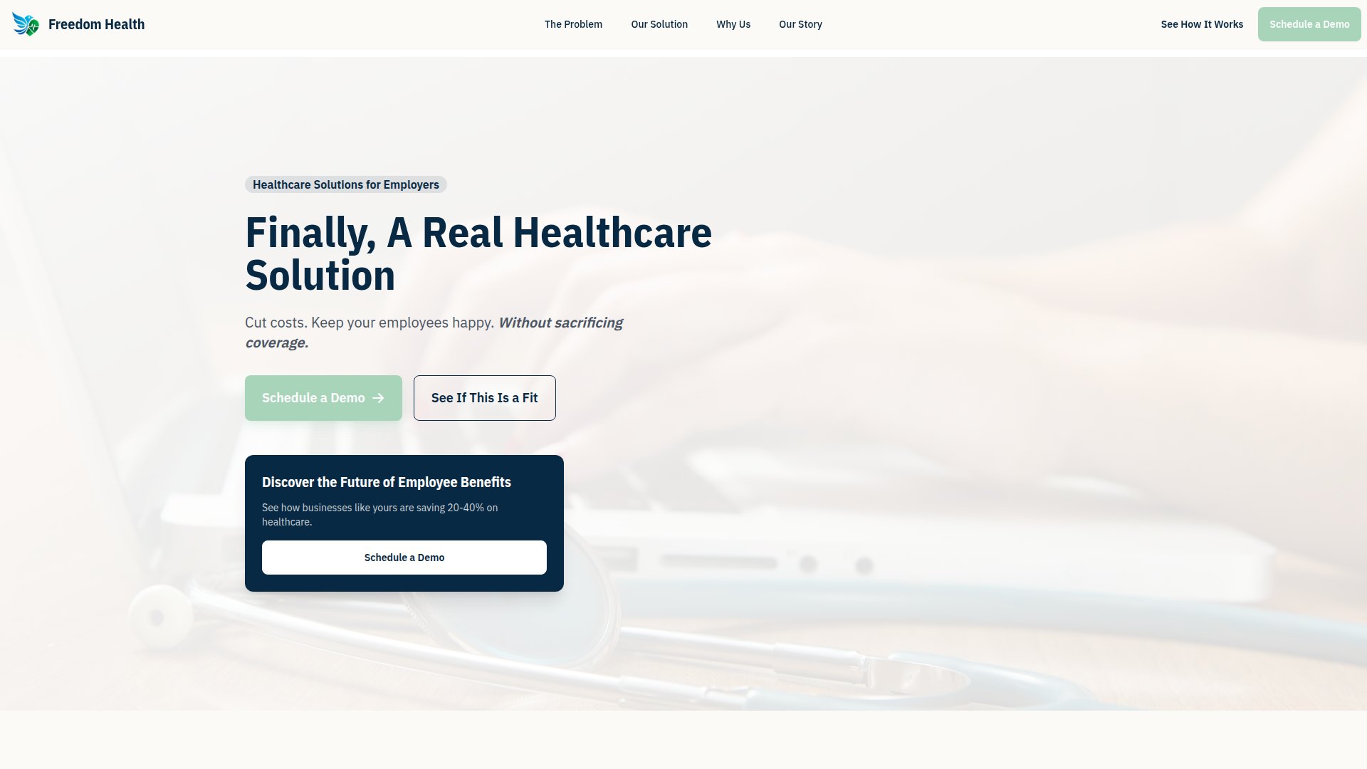 Freedom Health LLC website screenshot
