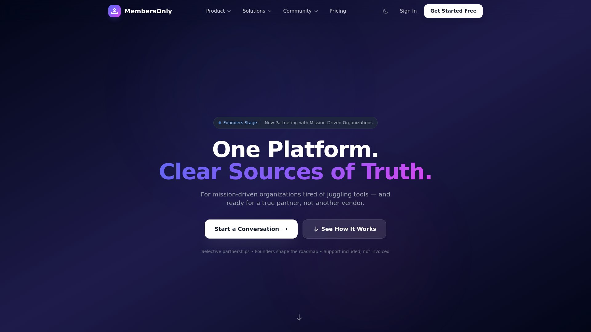 MembersOnly website screenshot