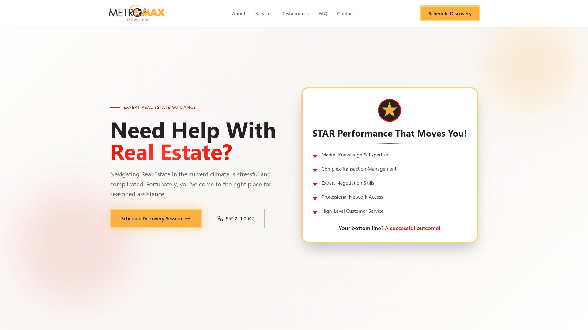 Need Help With Real Estate website screenshot