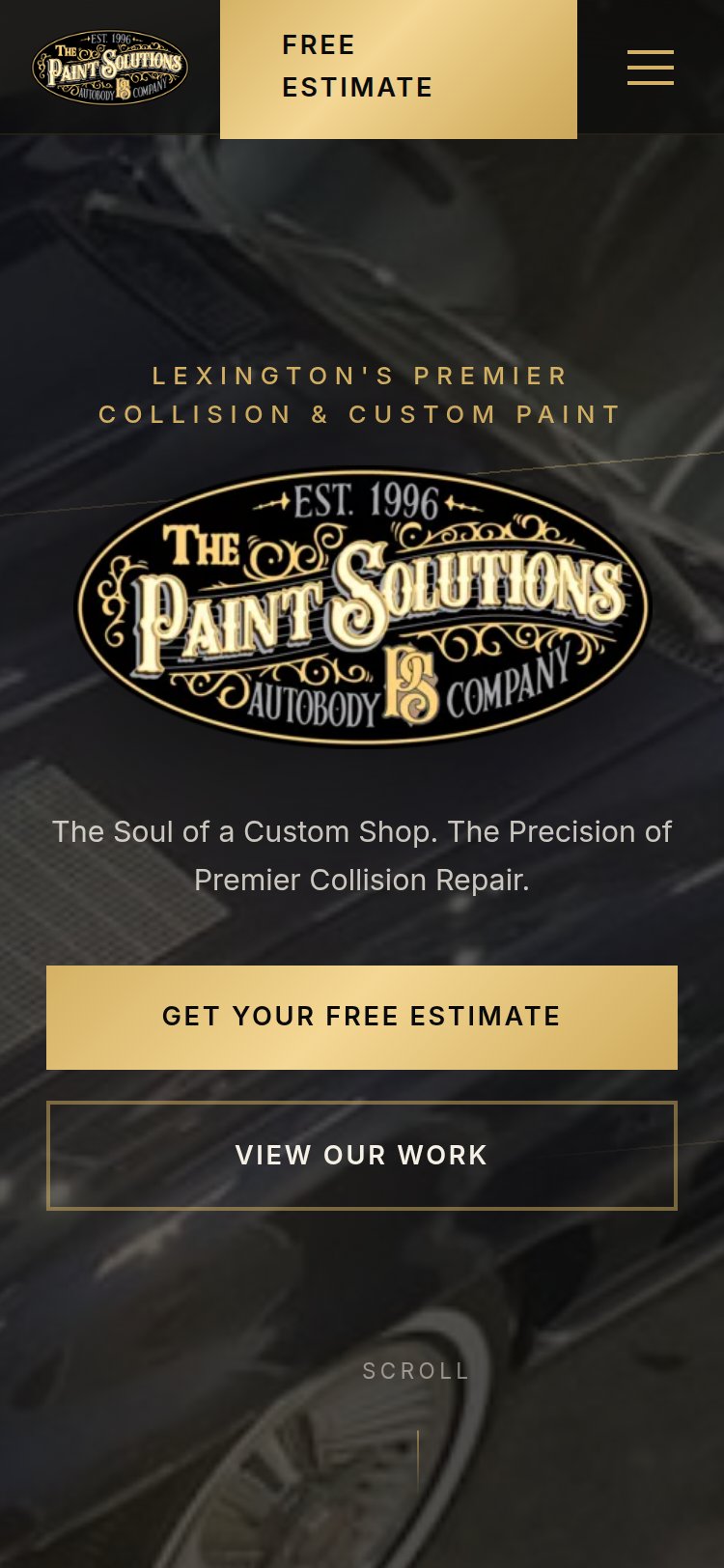 Paint Solutions KY Mobile View