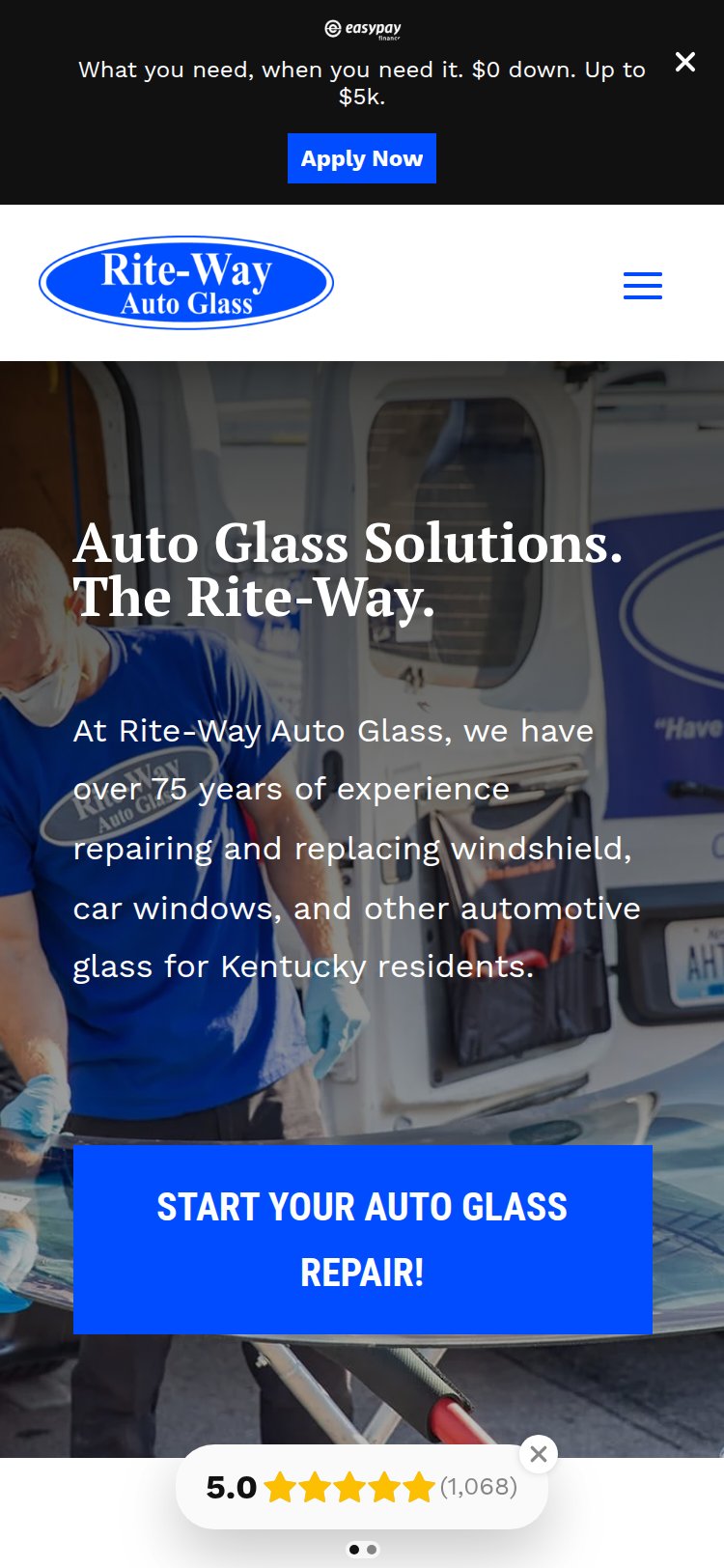 Rite-Way Auto Glass Mobile View