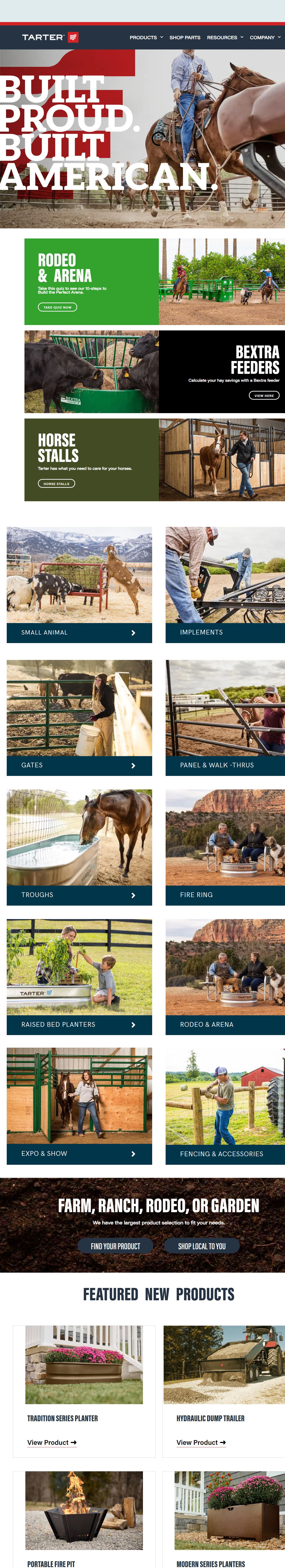 Tarter Farm & Ranch Website