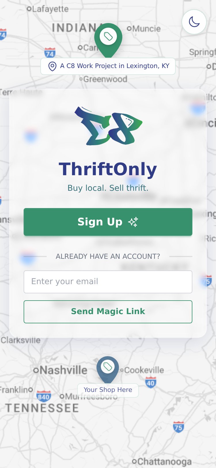 ThriftOnly Mobile View