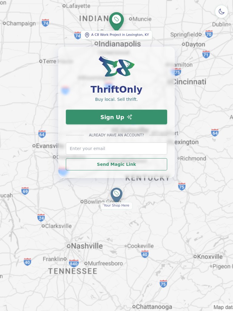 ThriftOnly Tablet View